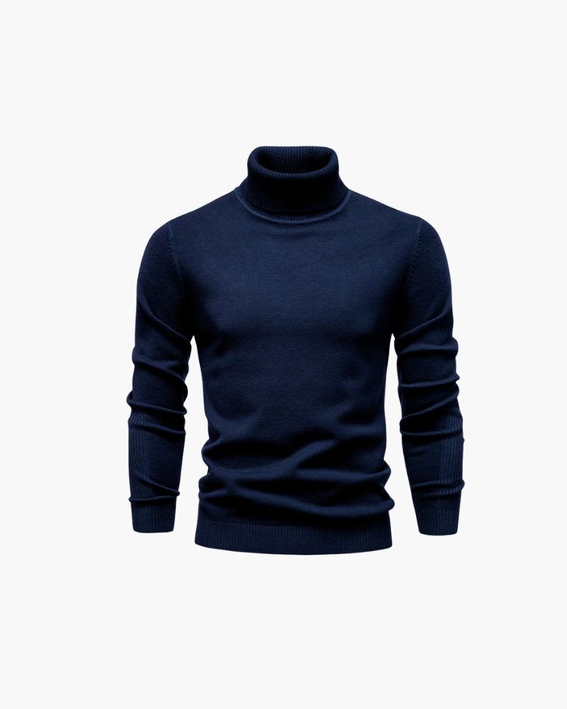 OLD MONEY TURTLENECK KNIT SWEATER