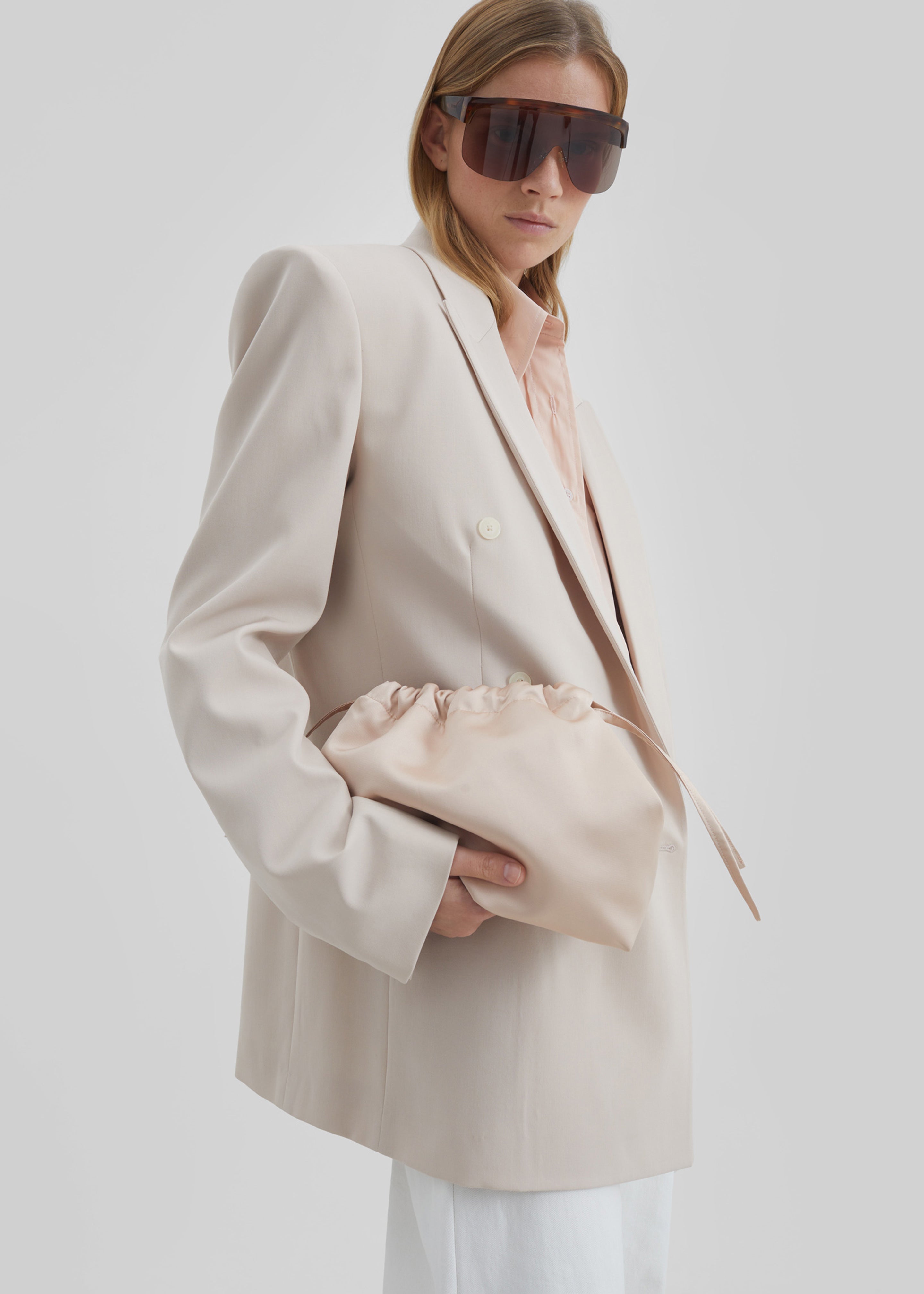 Monterey Structured Blazer - Faded Pink