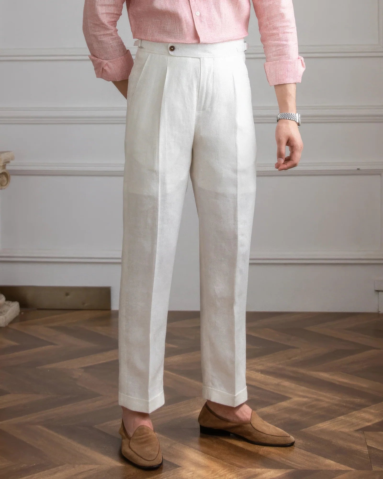 OLD MONEY PLEATED PANT - 100% LINEN