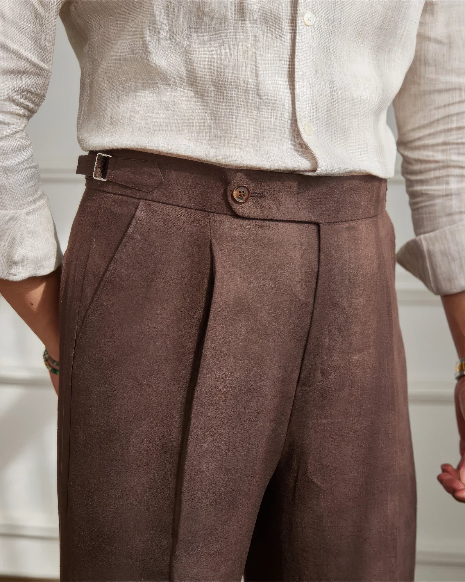 OLD MONEY PLEATED PANT - 100% LINEN