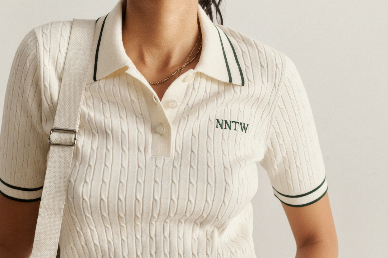 NNTW Tennis Knit - Ecru/Forest