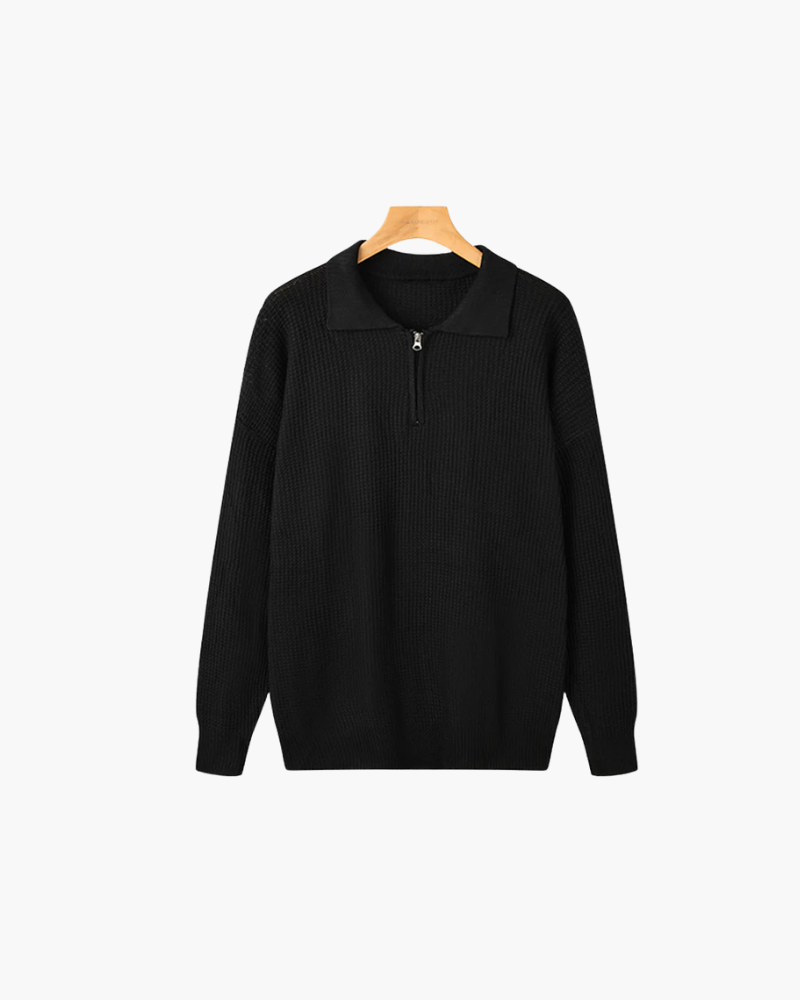 OLD MONEY ZIPPED SWEATER