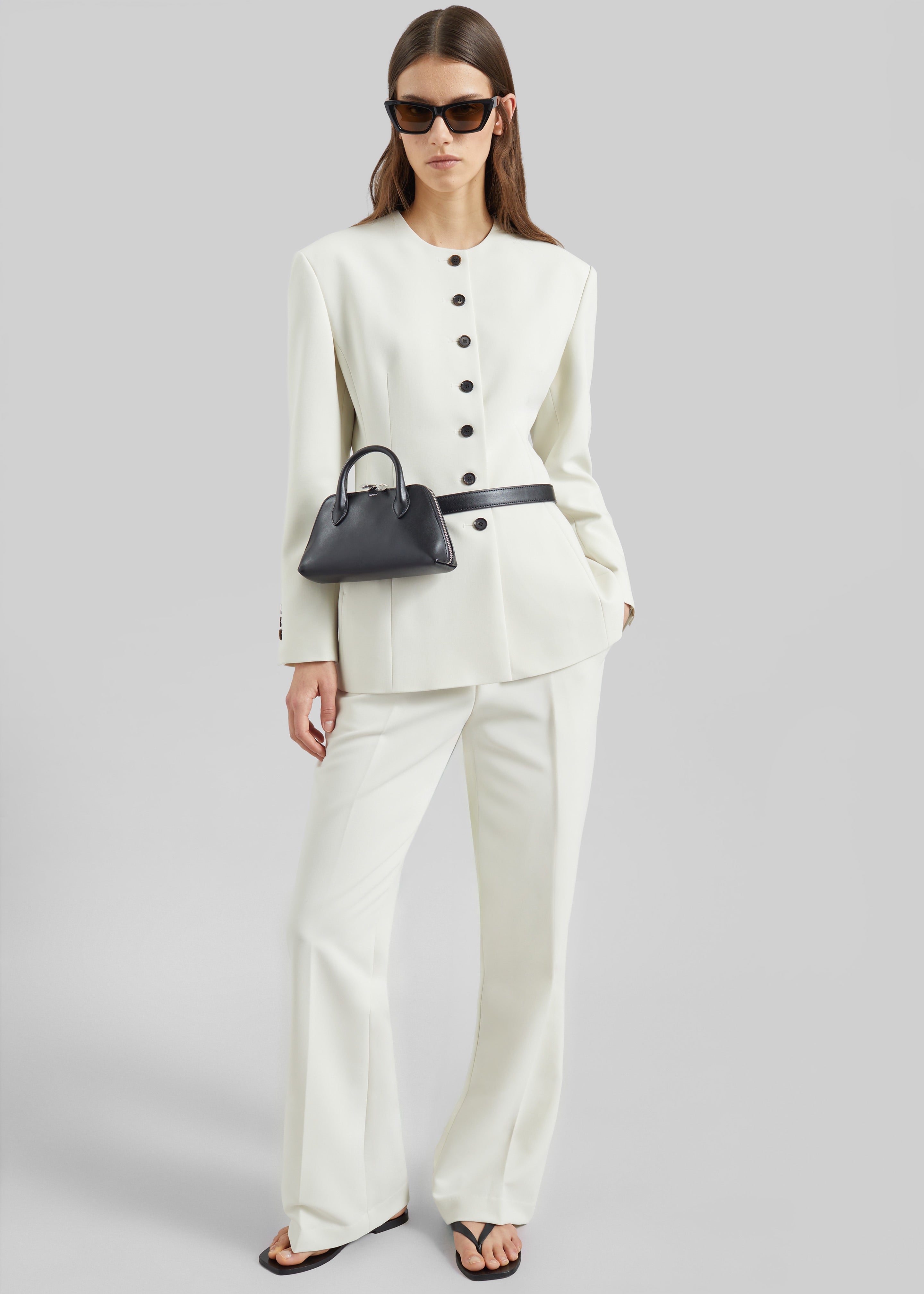 Chesnay Bootcut Pants - Cream