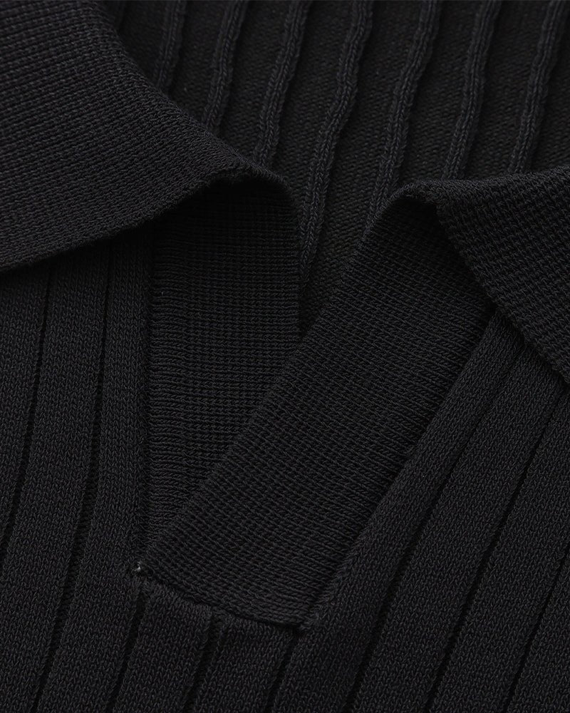 OLD MONEY KNIT COLLAR POLO