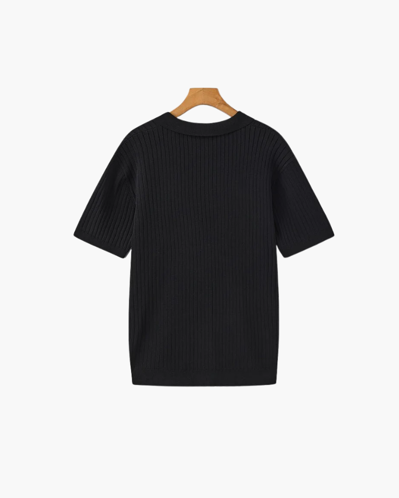 OLD MONEY KNIT COLLAR POLO