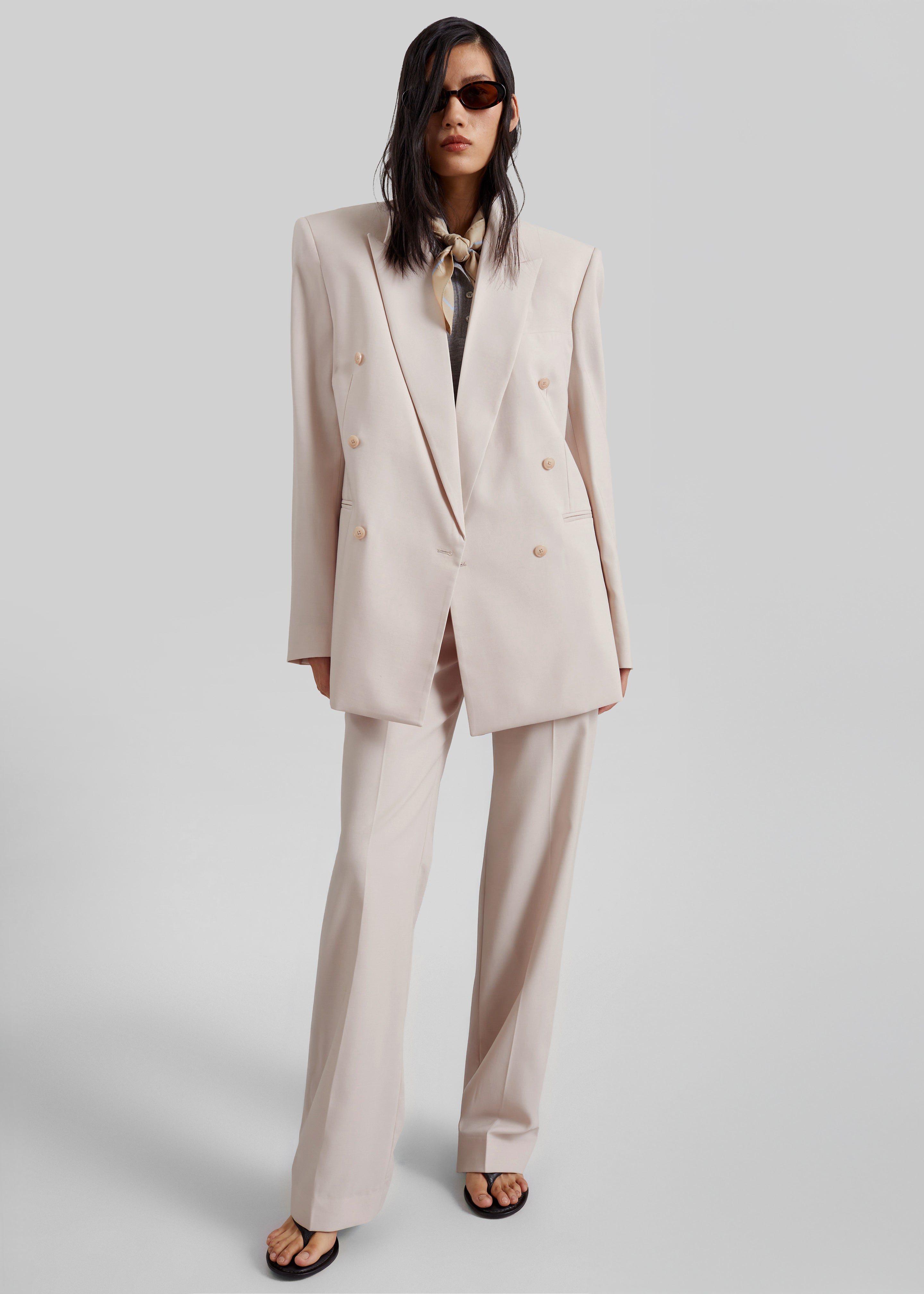 Monterey Structured Blazer - Faded Pink