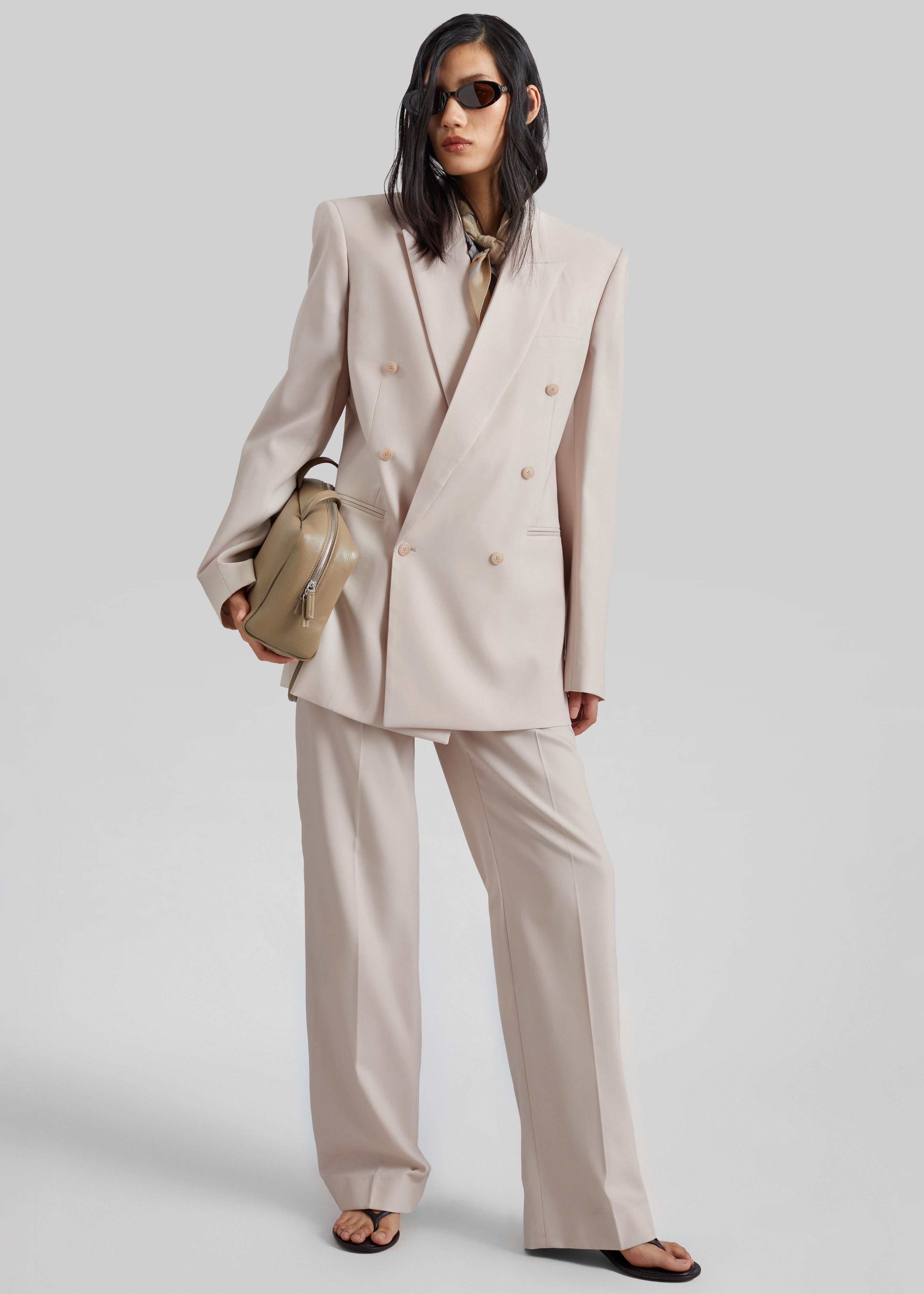 Monterey Structured Blazer - Faded Pink