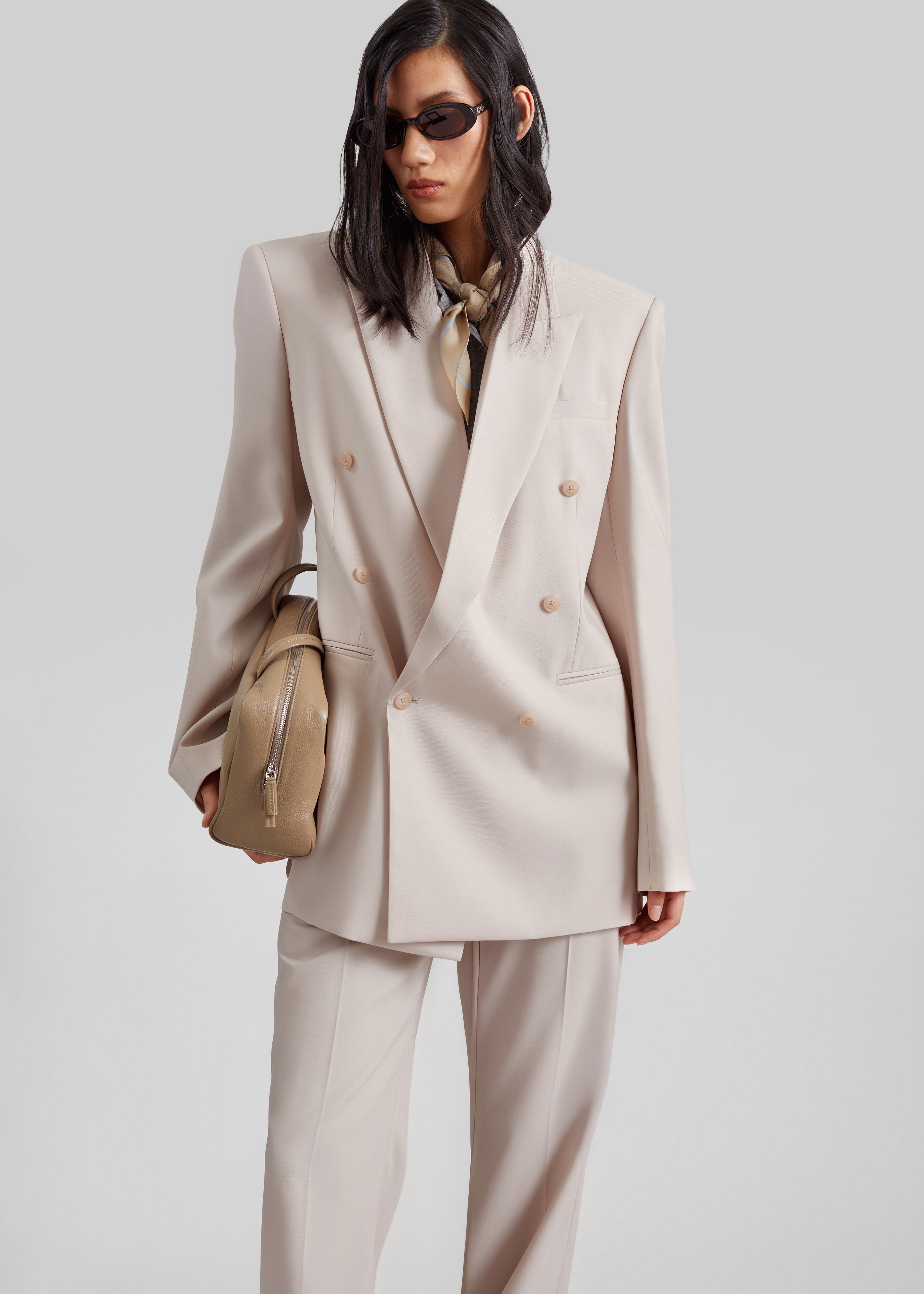 Monterey Structured Blazer - Faded Pink