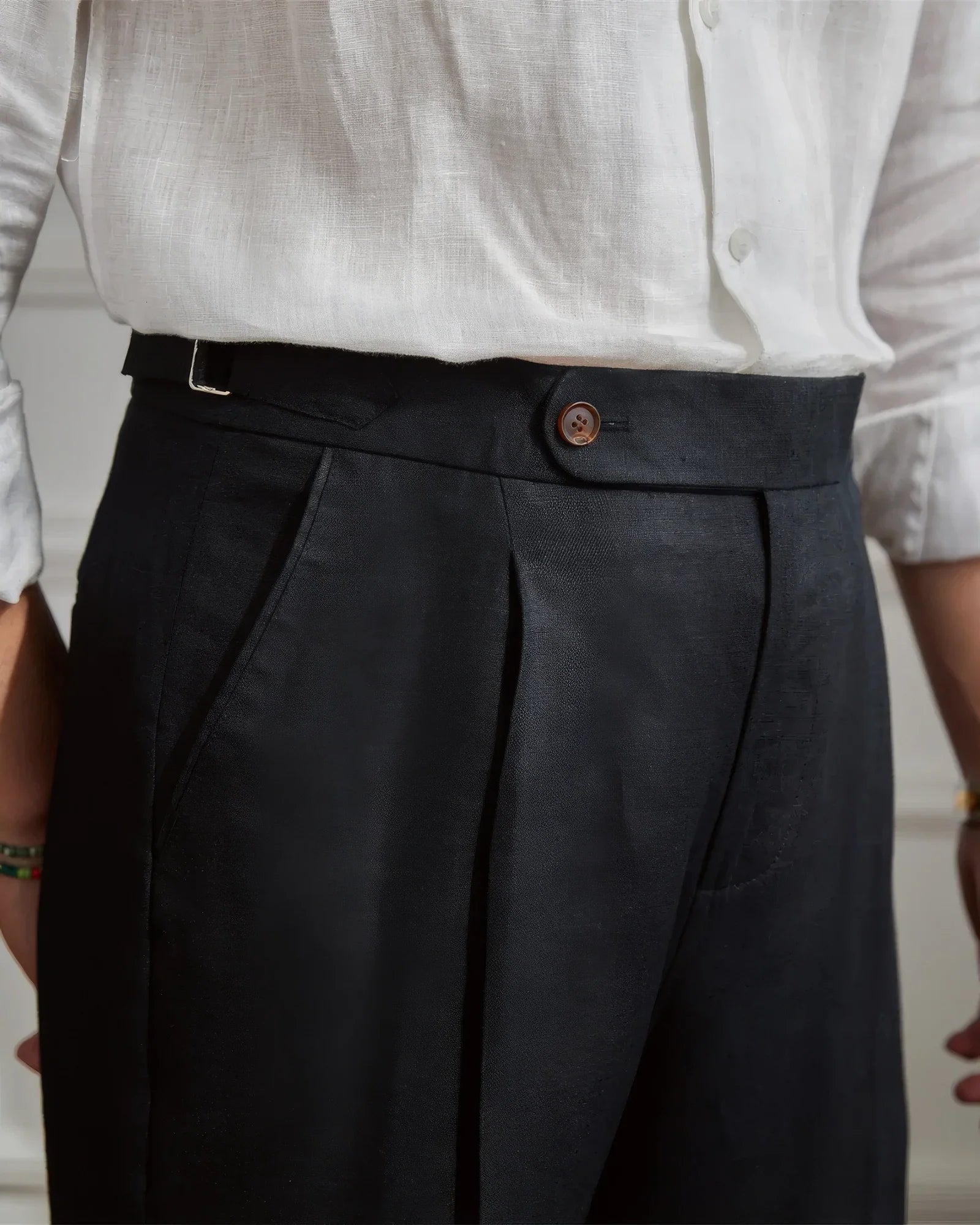 OLD MONEY PLEATED PANT - 100% LINEN