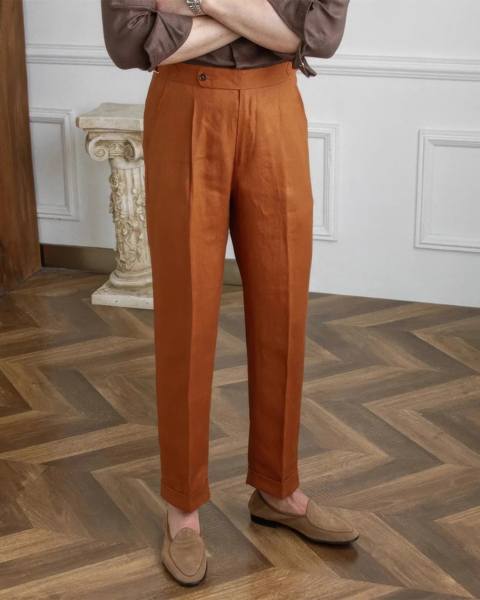 OLD MONEY PLEATED PANT - 100% LINEN